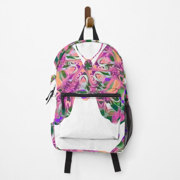 Item preview, Beautifully pink dominant multicolored psychedelic butterfly cutou/ designed and sold by Laree Jones.