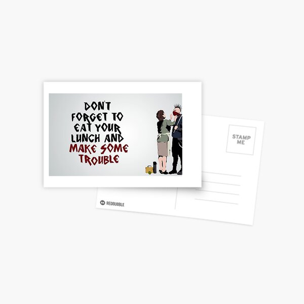 "Don't Forget Your Scarf" - Banksy Postcard