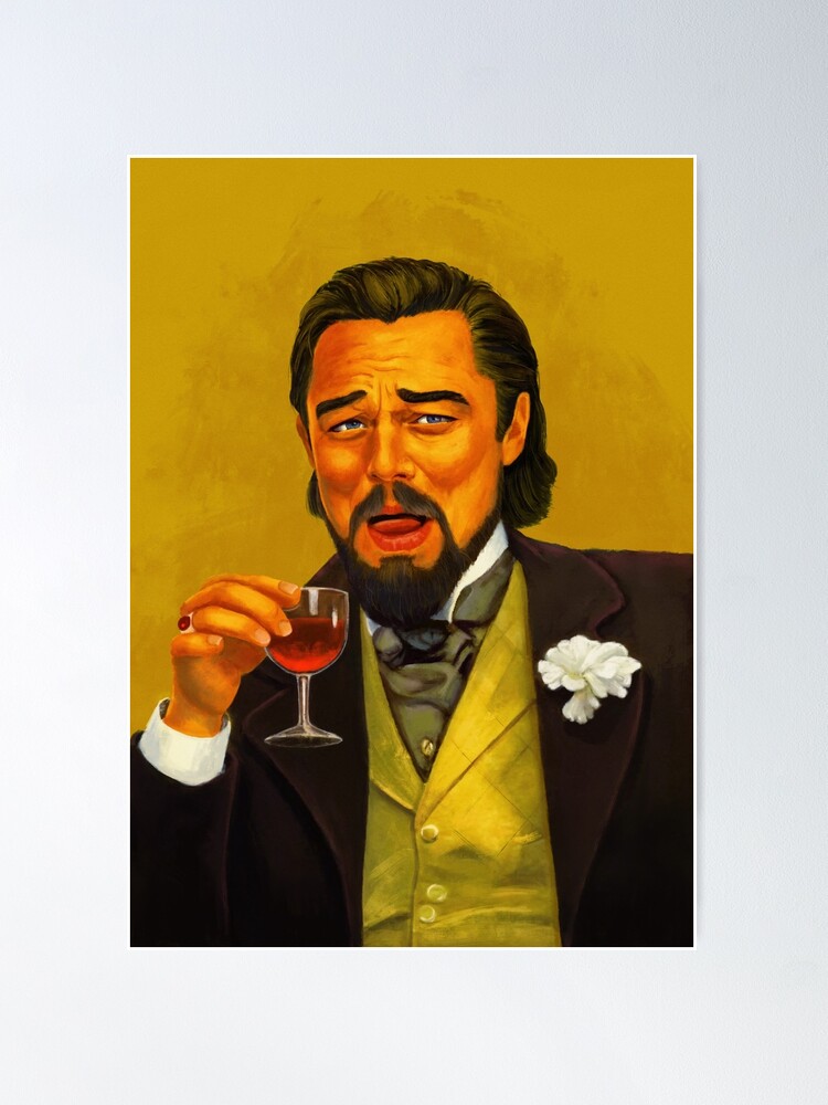 Alternate view of Laughing Leo Meme - Watercolor & Digital painting Poster