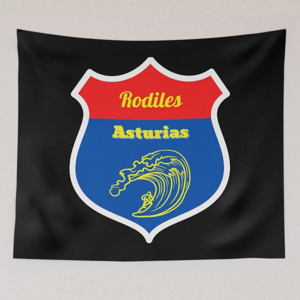 Item preview, Rodiles, Asturias, surfer design logo  designed and sold by JohnnieTeag4.