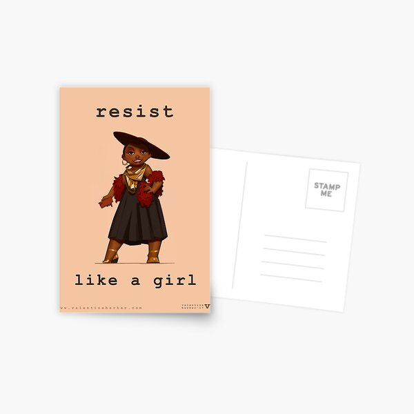 Resist Like a Girl Postcard