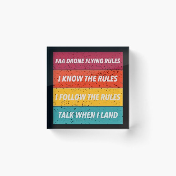 Item preview, DJI MINI 3 PRO FAA DRONE RULES T-SHIRT VINTAGE DISTRESSED designed and sold by stilgoe.