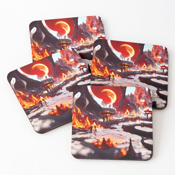 Item preview, Burning Fire World #2 | AI generated art designed and sold by MichelangeloAI.