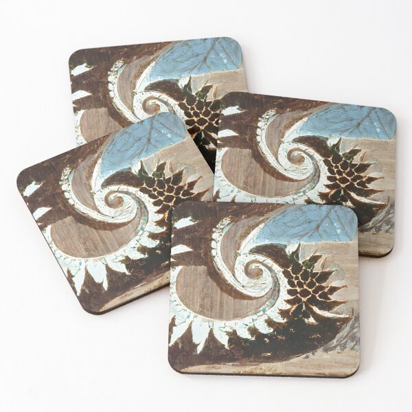 Item preview, Turquoise spiral abstract  designed and sold by fizzribbit.