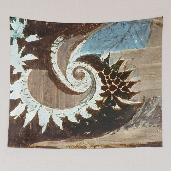 Item preview, Turquoise spiral abstract  designed and sold by fizzribbit.