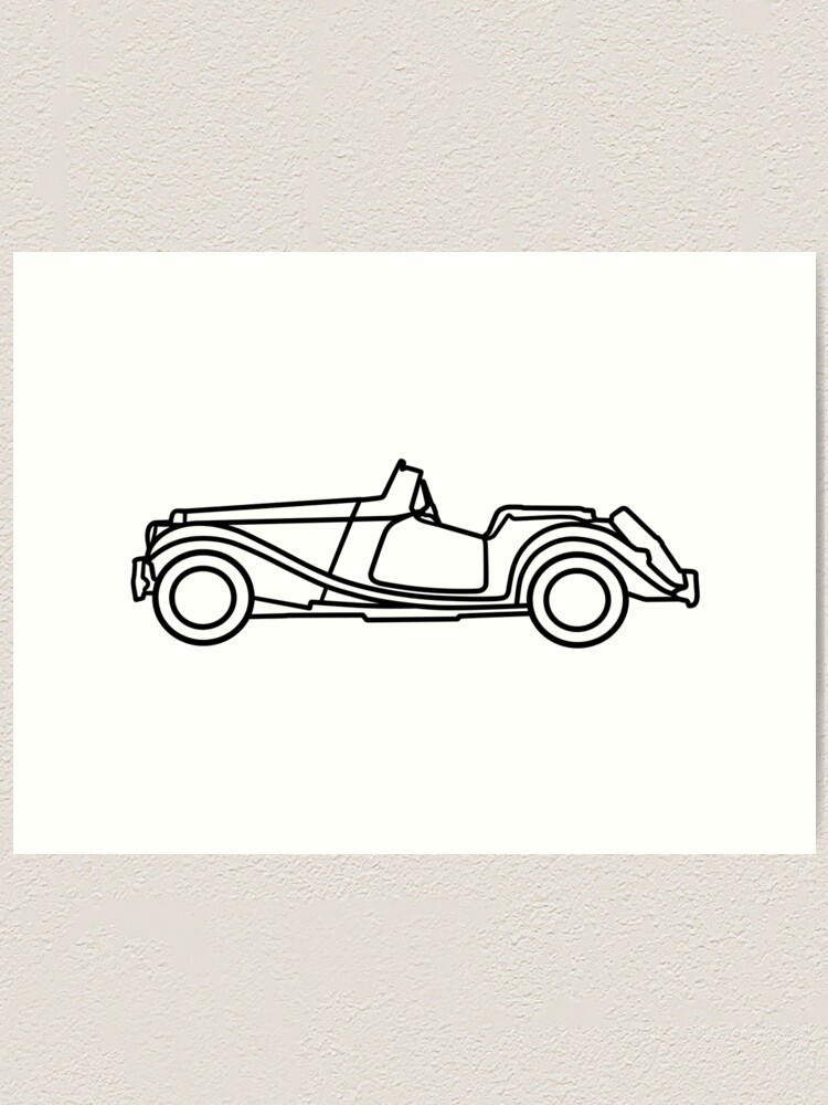 Thumbnail 1 von 3, Kunstdruck, MG TF designt und verkauft von AutoClub.