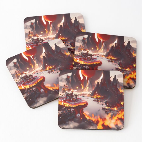 Item preview, Burning Fire World #4 | AI generated art designed and sold by MichelangeloAI.