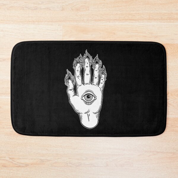 Item preview, Evil Eye Flaming Hand designed and sold by FreakamaGeek.