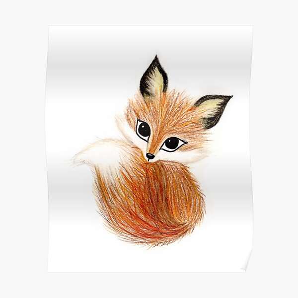 Cute Fox Poster