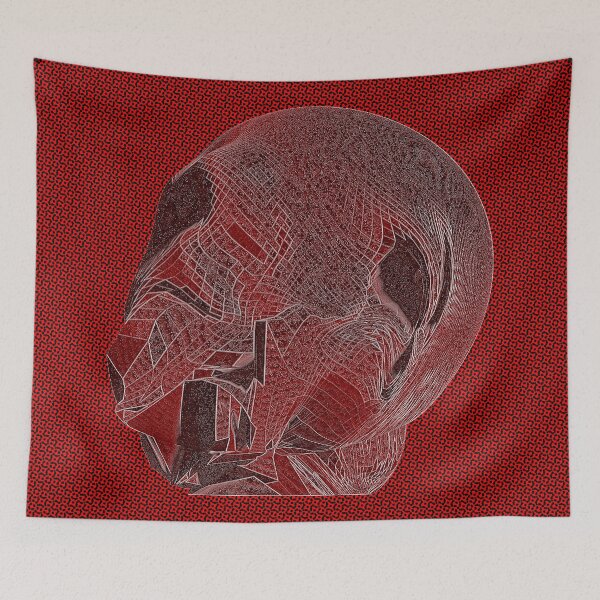 Item preview, FUNNY MODERN ZOMBIE SKULL SCULPTED. designed and sold by Ralek.