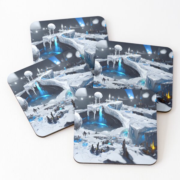 Item preview, Frozen Ice World #3 | AI generated art designed and sold by MichelangeloAI.