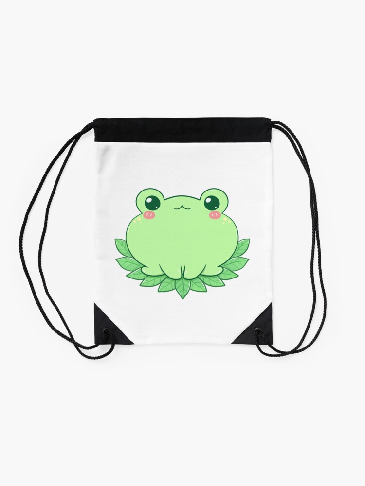 Alternate view of Frogs Day Out Drawstring Bag