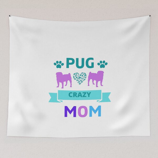Item preview, Pug Crazy Mom designed and sold by Doggymadness.