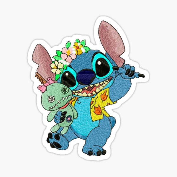 100 pegatinas de puntadas, pegatinas de Lilo y Stitch para