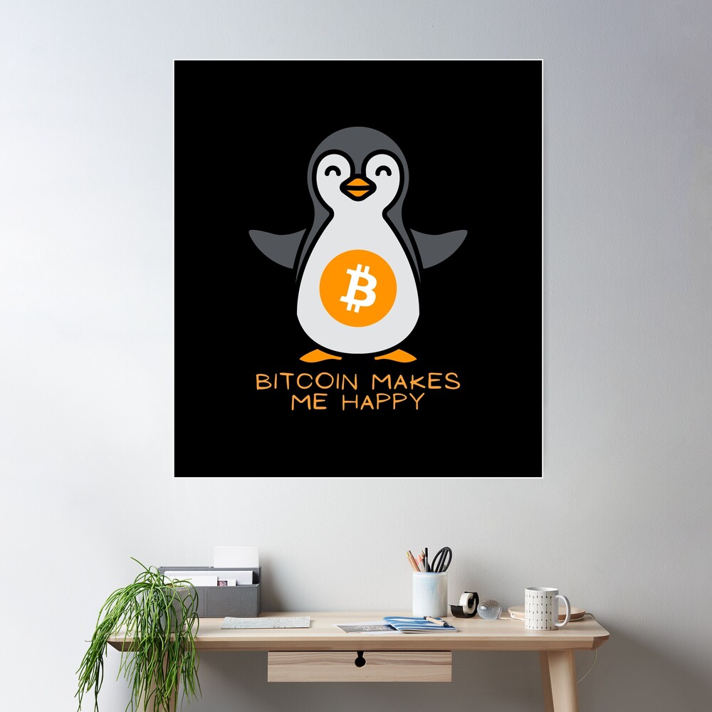 Penguin : Bitcoin makes me happy
