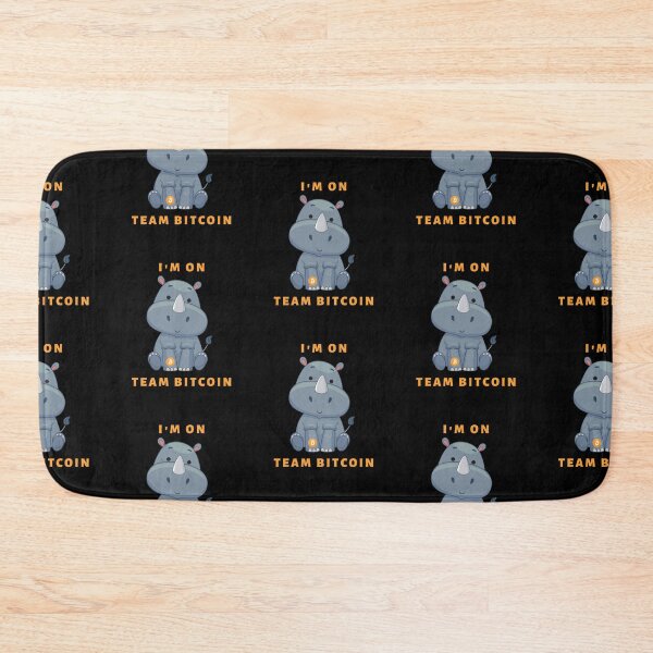 Item preview, Hippo : I'm on team Bitcoin (Bold) designed and sold by CryptoBeings.