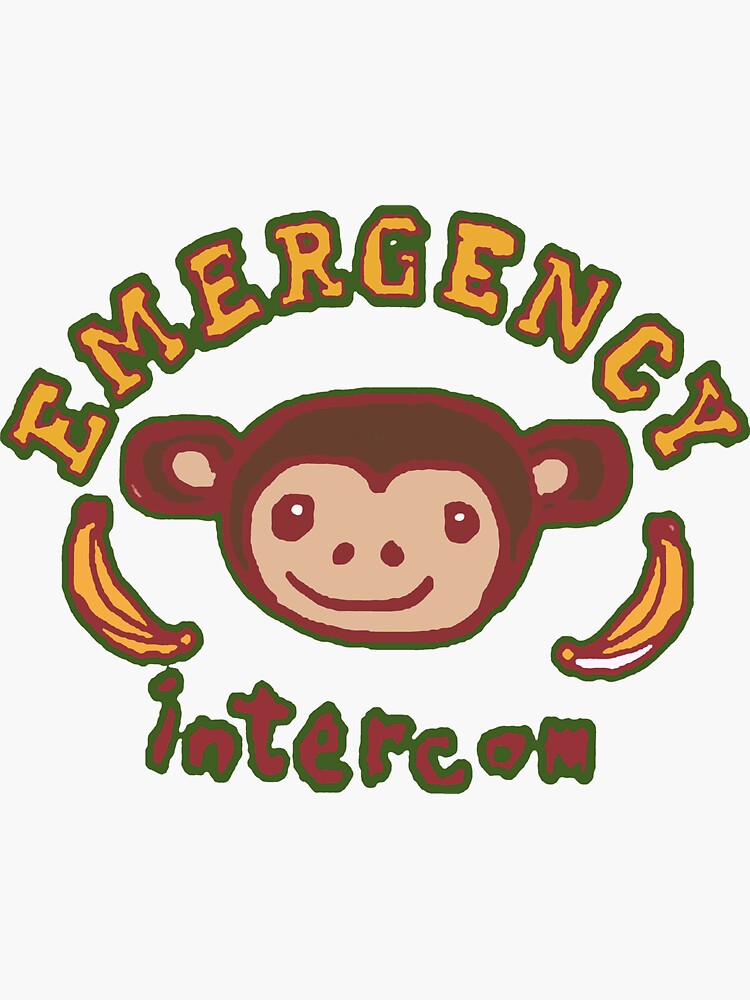 "Emergency Merch Monkey" Sticker for Sale by Richardskyle