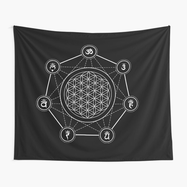 Flower of life - sacred geometry Tapestry