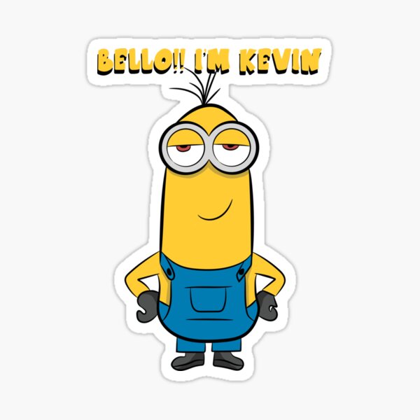 "Minion Kevin " Sticker For Sale By Edith-Jocelynn | Redbubble