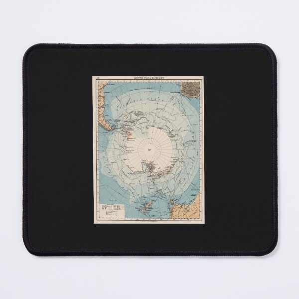 Item preview, Vintage Antarctica Exploration Routes Map (1906) designed and sold by puenteh.