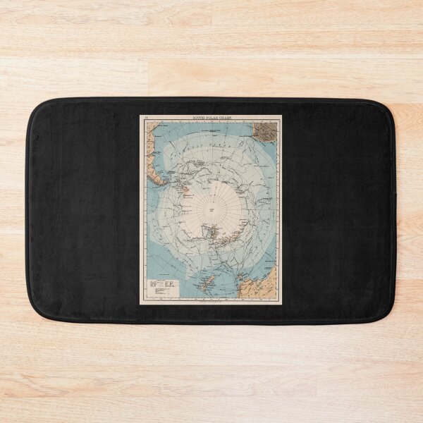 Item preview, Vintage Antarctica Exploration Routes Map (1906) designed and sold by puenteh.