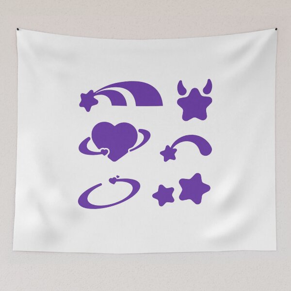 Item preview, Cute Stars and Hearts Purple Pack designed and sold by everything4eva.