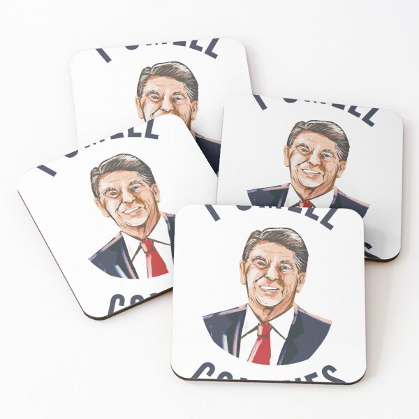 Item preview, I Smell Commies - Funny Ronald Reagan designed and sold by yvatdso.
