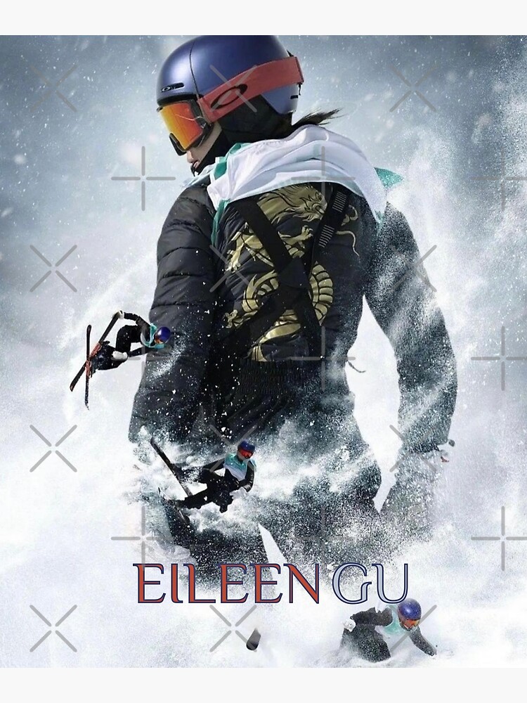 Eileen Gu, French Magazine cover, Model, Gold medal Ski Poster