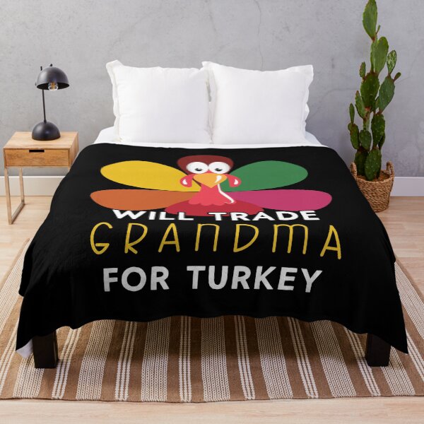 Item preview, Thanksgiving for Kids Will Trade Grandma for Turkey design designed and sold by Merchking1.
