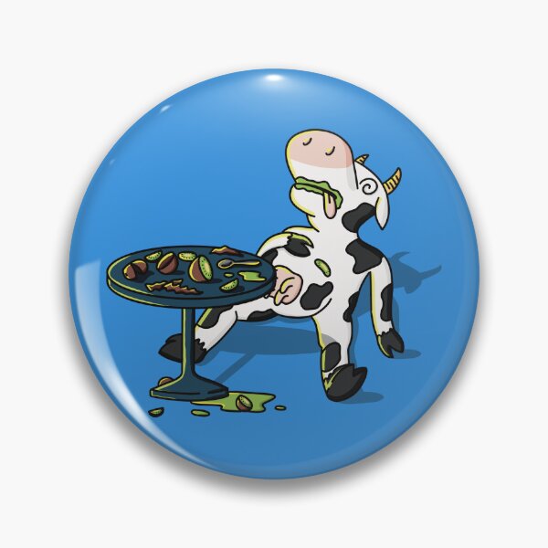 Item preview, Cow eating kiwi designed and sold by lapsuss.
