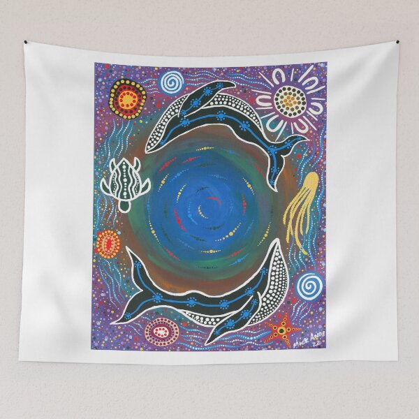 Item preview, Whales on the Reef designed and sold by MickAndoDesigns.