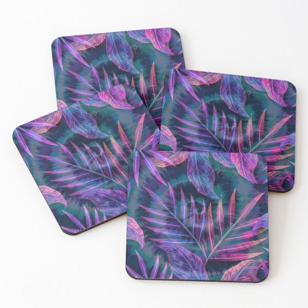 Item preview, watercolor purple neon swirl exotic pattern designed and sold by Beeroclock.