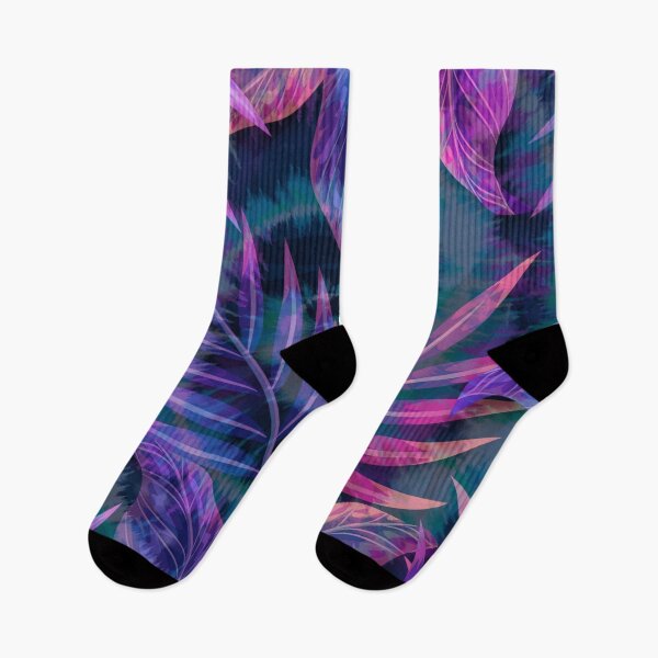 Item preview, watercolor purple neon swirl exotic pattern designed and sold by Beeroclock.