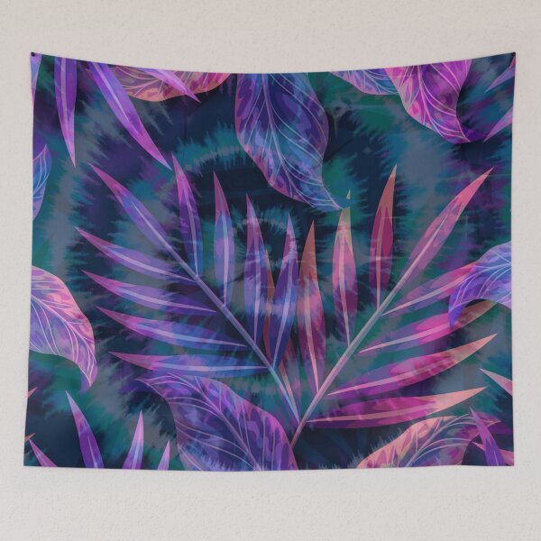 Item preview, watercolor purple neon swirl exotic pattern designed and sold by Beeroclock.