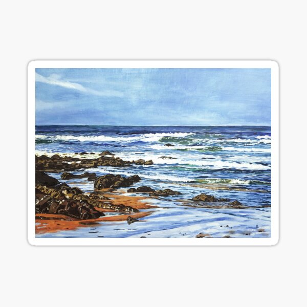 The Beach at Bude Sticker