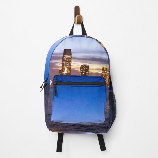 Item preview, Jersey City Skyline Skyscrapers Night Battery Park NYC designed and sold by eleonoraingrid.