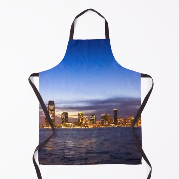 Item preview, Jersey City Skyline Skyscrapers Night Battery Park NYC designed and sold by eleonoraingrid.