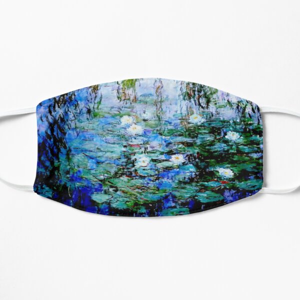 Nymph As Bleus By Claude Monet Blue Water Lilies Mask For Sale