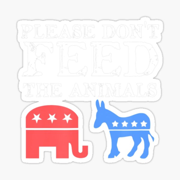 Item preview, Vintage angustiado por favor no alimente a los animales libertario designed and sold by ZinChip.