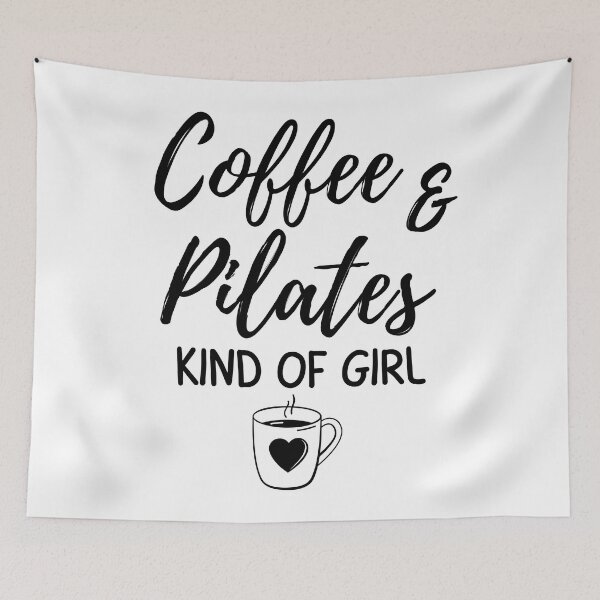 Item preview, Coffee & pilates kind of girl designed and sold by TheGreenGoat.