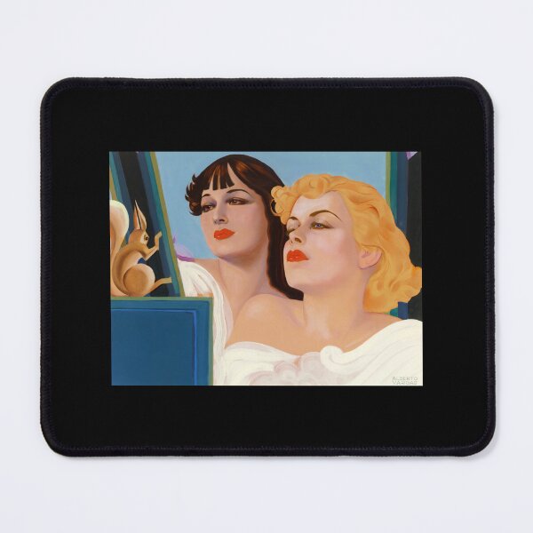 Item preview, Alberto Vargas Two Girls With A Squirrel Sticker designed and sold by donniejeanjr6.