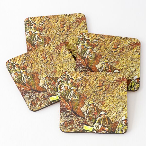 Item preview,  A New Zealand platoon camouflaged in a trench not far from Flers in Normandy, France designed and sold by CristalleLisa.