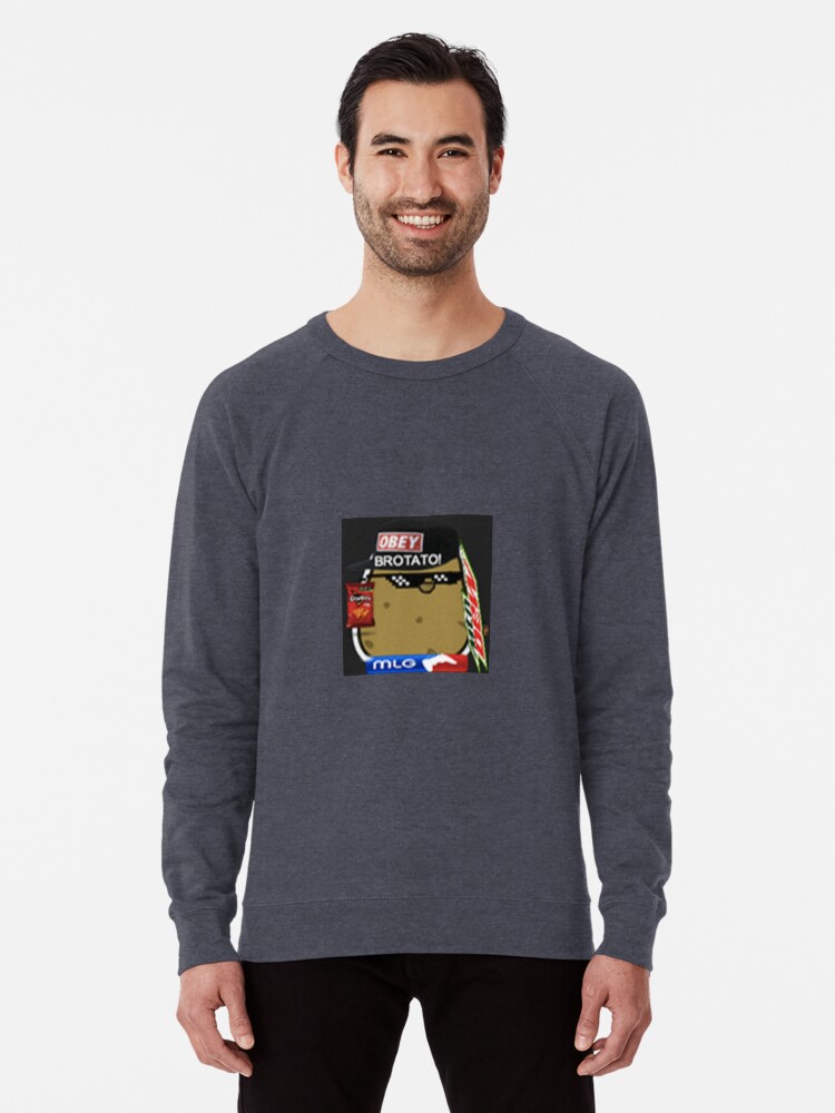 The Brotatos Shirt On Roblox Lightweight Sweatshirt By Runesc - 