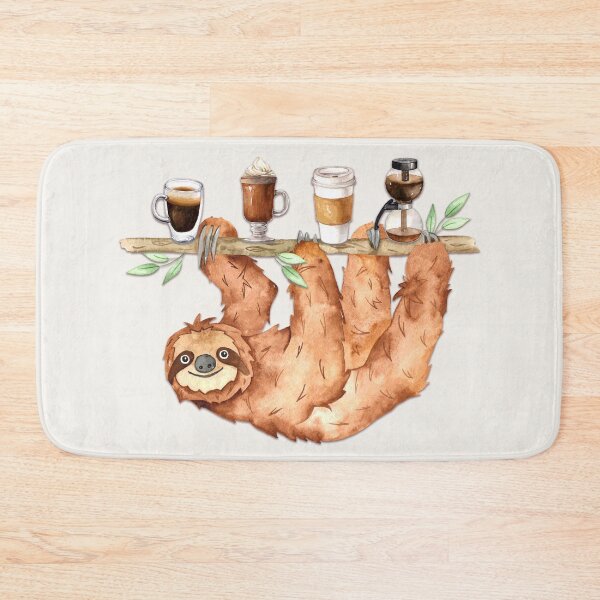 Item preview, Sloth and Coffee x 4 designed and sold by Pavnud.