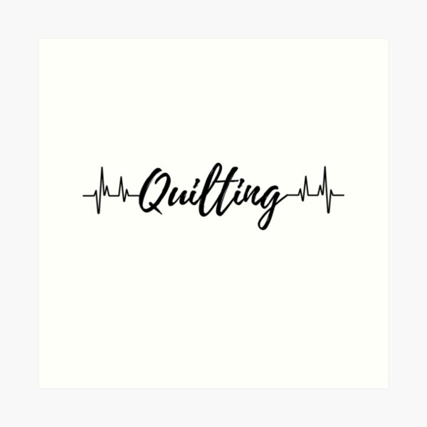 Aperçu de l'œuvre Battement de coeur de quilting créée et vendue par TheGreenGoat.