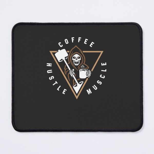 Item preview, Coffee Hustle Muscle Grim Reaper designed and sold by hieberala.