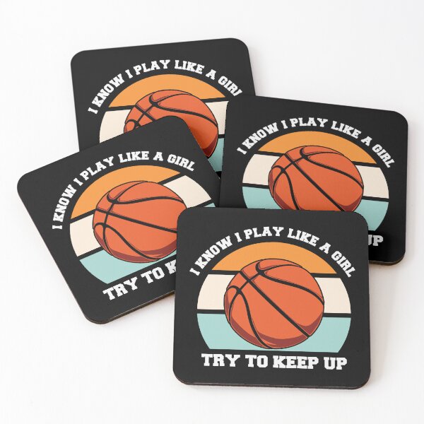 Item preview, I know I Play Like A Girl Try To Keep Up Basketball Is My Favorite Season Basket Ball Player Classic Gift Premium Apparel Funny Holiday Xmas designed and sold by DesignByHeartUK.