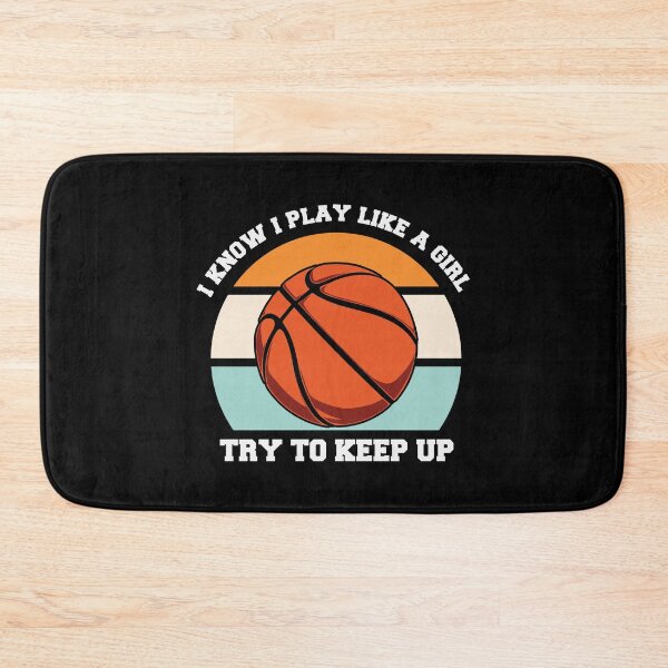 Item preview, I know I Play Like A Girl Try To Keep Up Basketball Is My Favorite Season Basket Ball Player Classic Gift Premium Apparel Funny Holiday Xmas designed and sold by DesignByHeartUK.