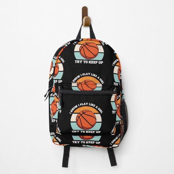Item preview, I know I Play Like A Girl Try To Keep Up Basketball Is My Favorite Season Basket Ball Player Classic Gift Premium Apparel Funny Holiday Xmas designed and sold by DesignByHeartUK.