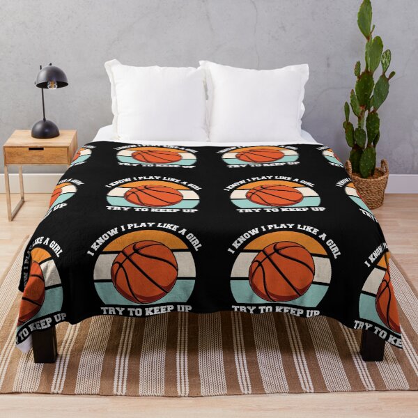 Item preview, I know I Play Like A Girl Try To Keep Up Basketball Is My Favorite Season Basket Ball Player Classic Gift Premium Apparel Funny Holiday Xmas designed and sold by DesignByHeartUK.
